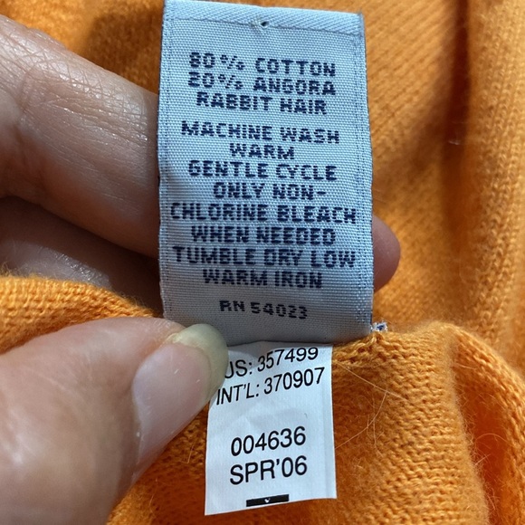 GAP Stretch Size XL Color Orange Long Sleeve Cardigan Indonesia Machine WashCold - Picture 7 of 7